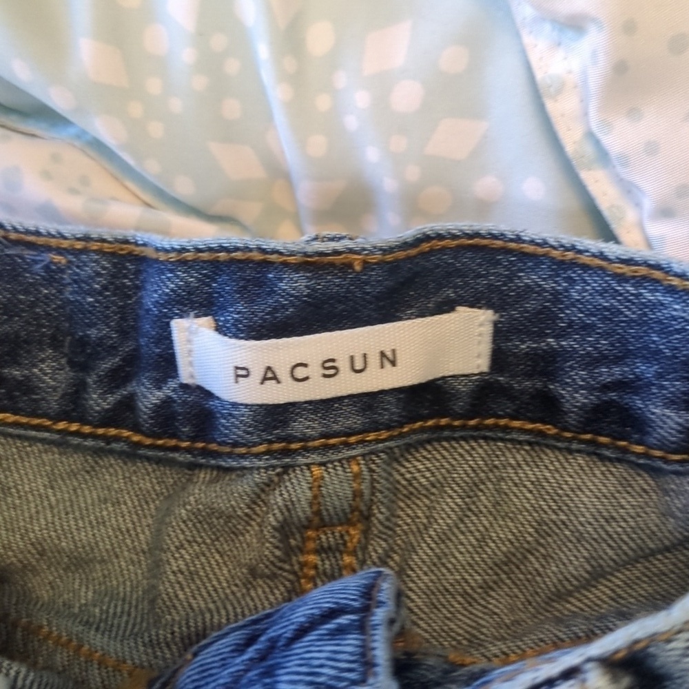 PacSun Distressed High Rise Straight Jeans - Picture 6 of 8